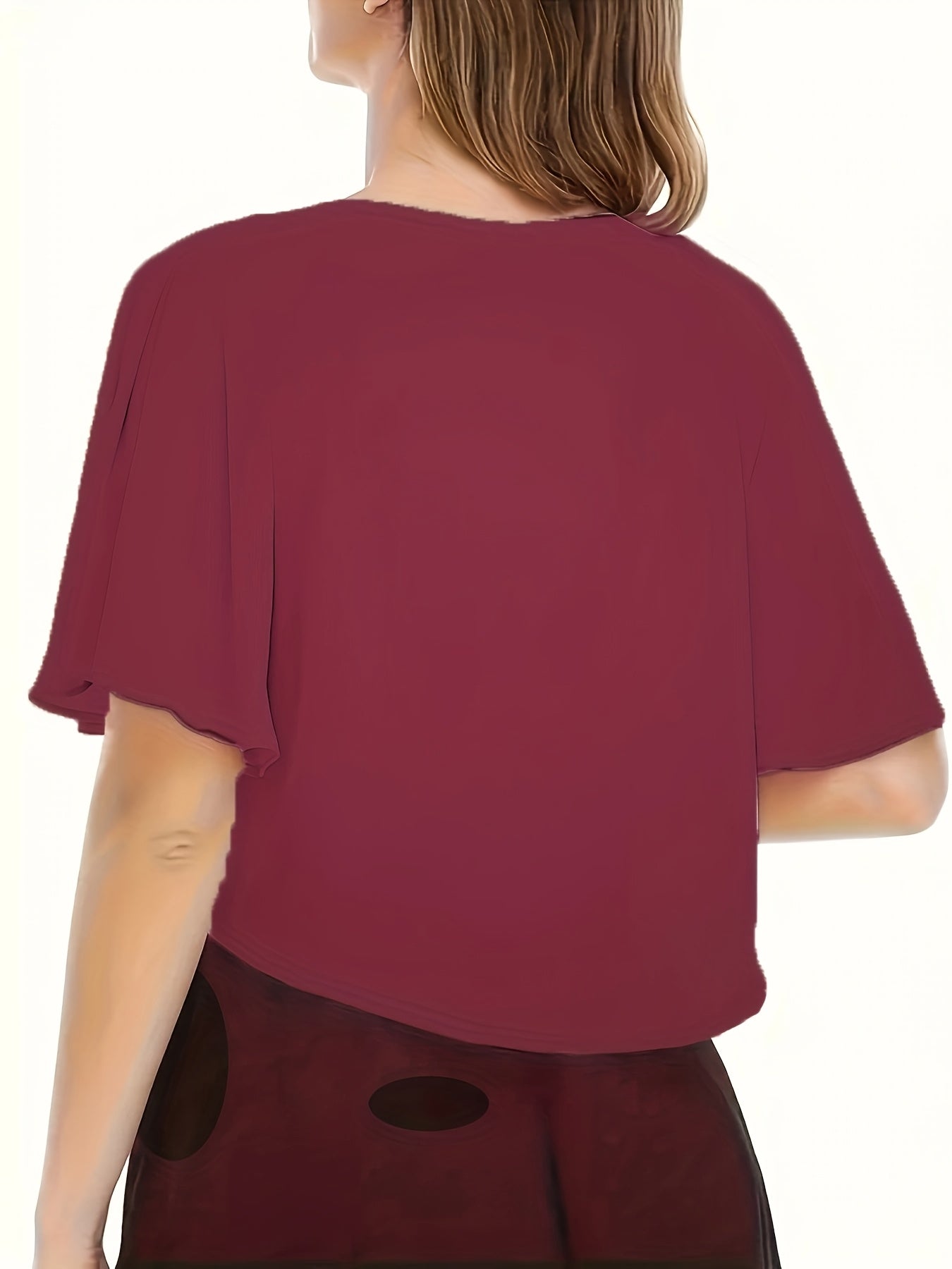 Women's Solid Color Short Sleeve Shirt Cardigan, Light and Breathable, Sun Protection Cover-up, Beach Vacation Commuting Dating Home Leisure, Classic Versatile Style, Easily Coping with All Major Occasions