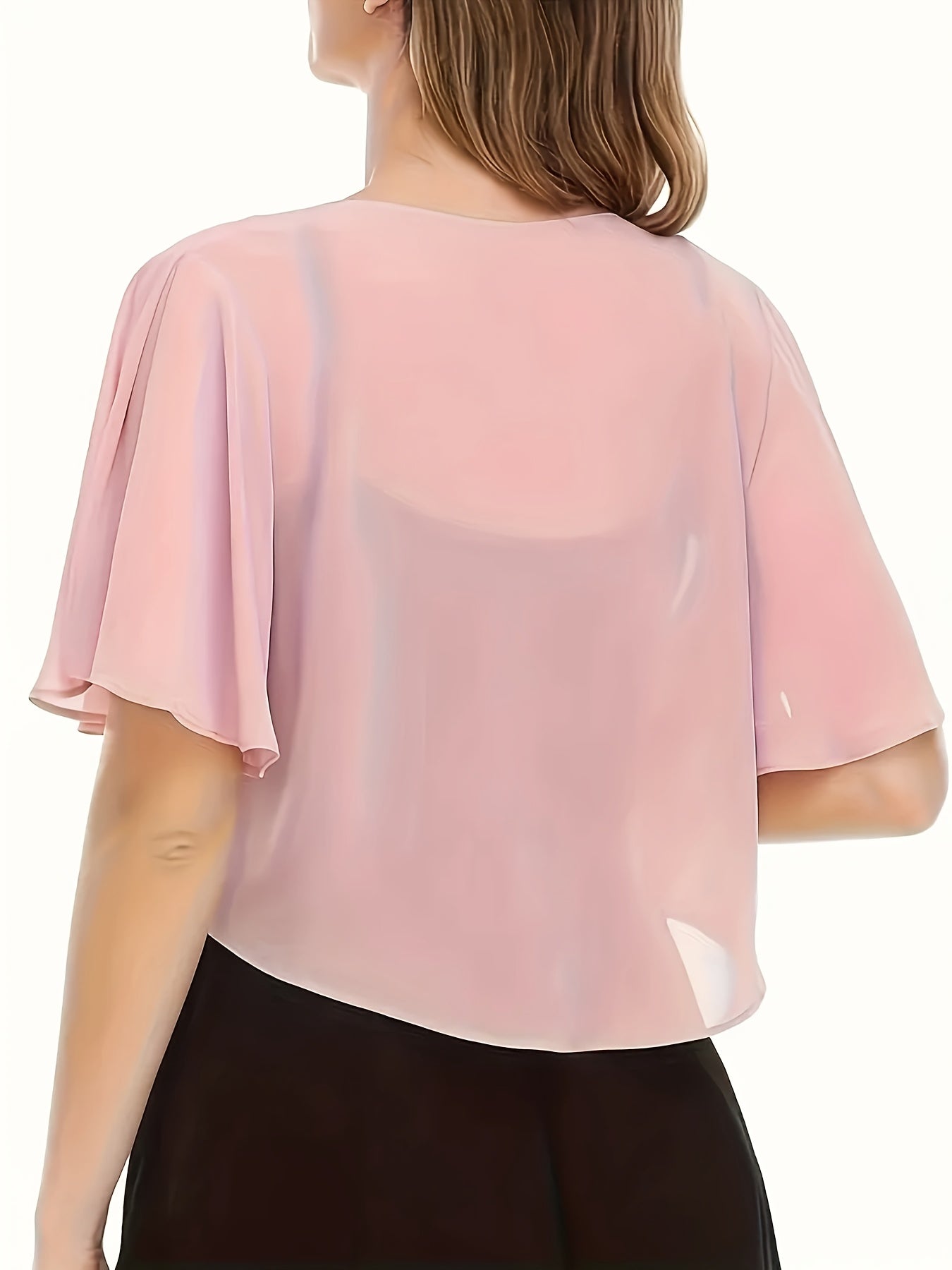 Women's Solid Color Short Sleeve Shirt Cardigan, Light and Breathable, Sun Protection Cover-up, Beach Vacation Commuting Dating Home Leisure, Classic Versatile Style, Easily Coping with All Major Occasions
