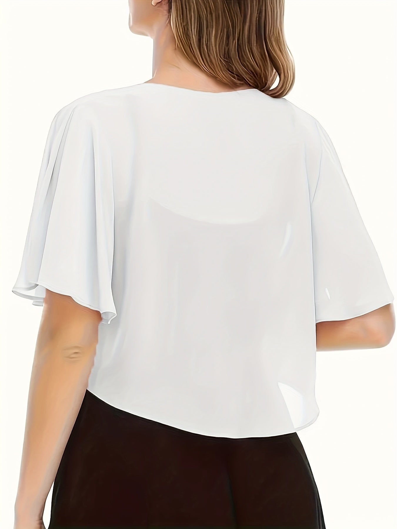 Women's Solid Color Short Sleeve Shirt Cardigan, Light and Breathable, Sun Protection Cover-up, Beach Vacation Commuting Dating Home Leisure, Classic Versatile Style, Easily Coping with All Major Occasions
