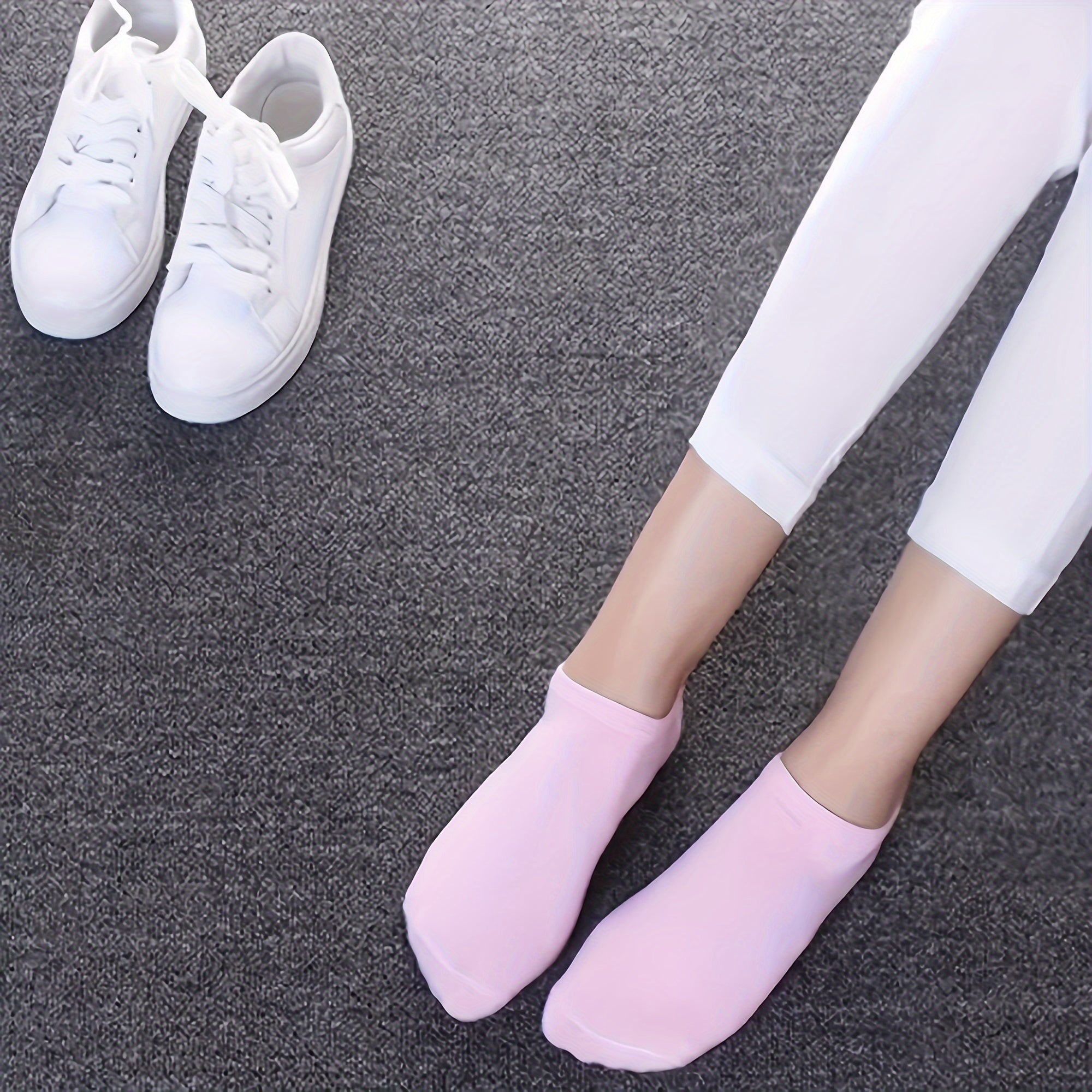 20 Pairs of Rainbow-Colored Socks, Soft And Comfortable No-Show Ankle Socks, Women'S Stockings And Socks.